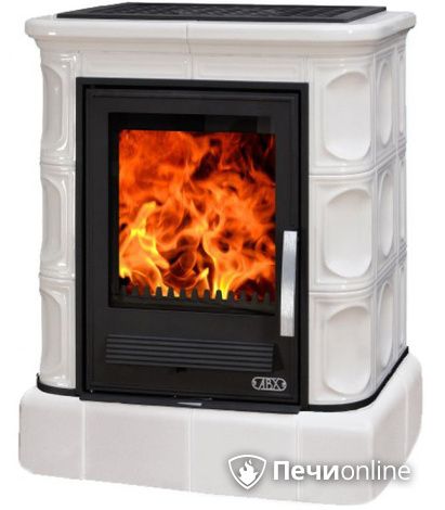 Печь-камин ABX Marina EXclusive, кафельный цоколь, перламутр в Перми